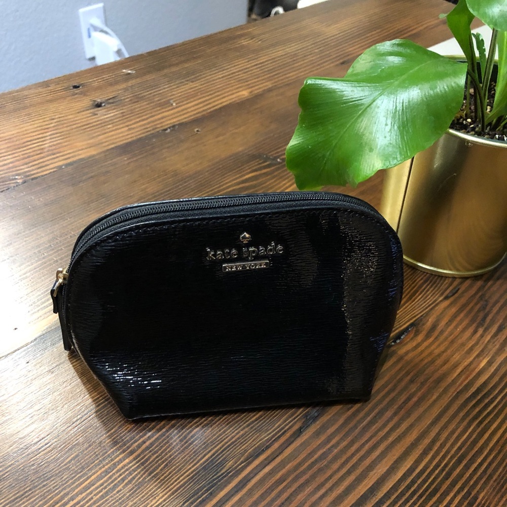 Kate Spade Black Makeup Bag